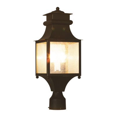 Trans Globe Lighting 45634 WB 2 Light Post Lantern in Weathered Bronze